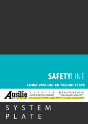 CATALOGO PROTEZIONE ANTICADUTA LINEA VITA SYSTEM PLATE